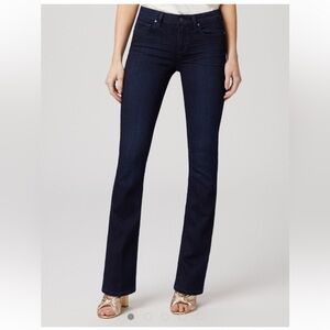 Paige Manhattan Mid-Rise Bootcut Jeans (size: 25)